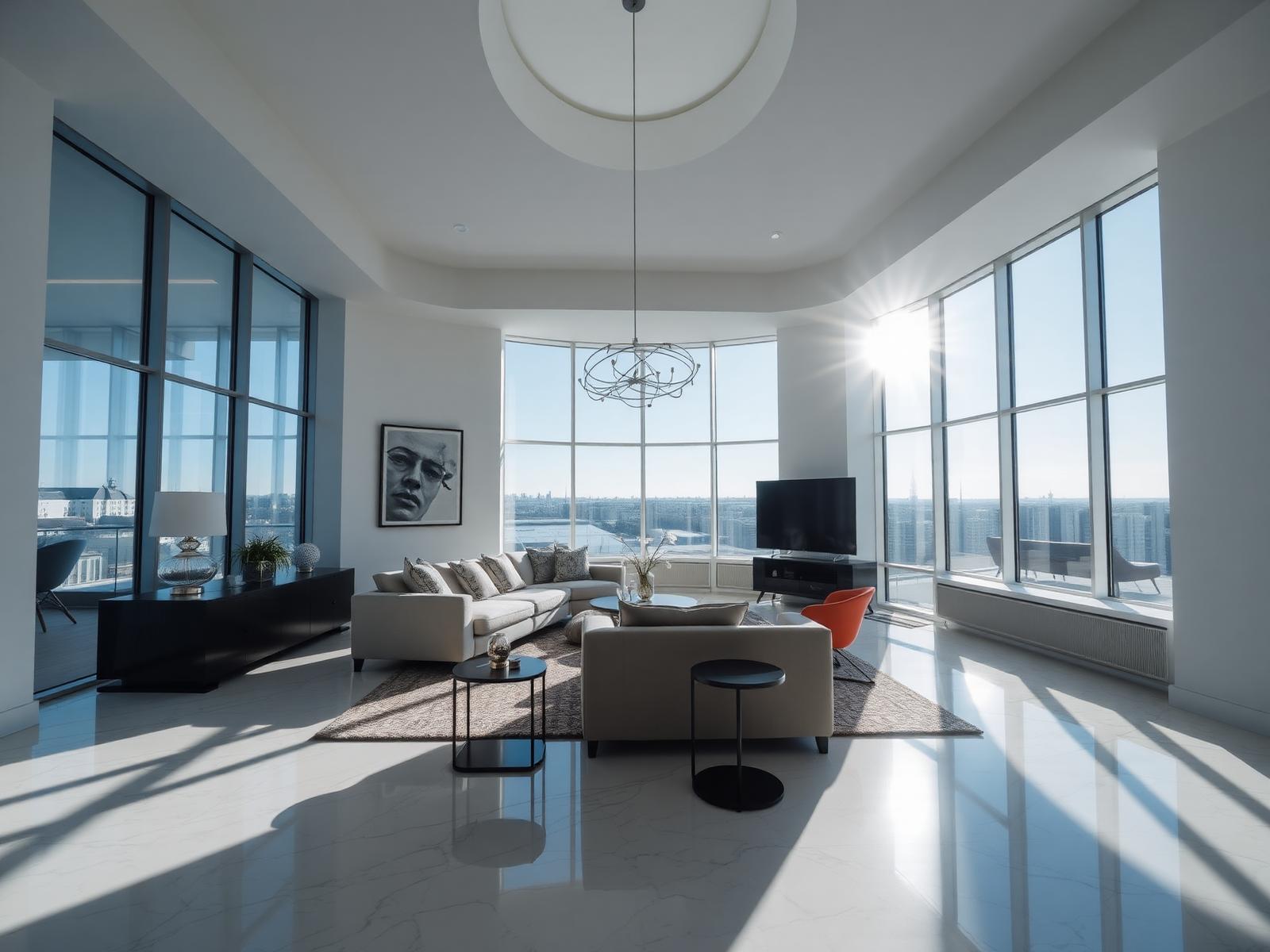 Pristine luxury Edinburgh living room
